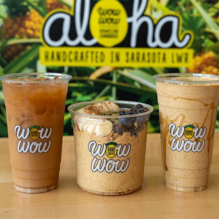 Pumpkin Spice Cold Brew, Pumpkin Pie Bowl, Pumpkin Protein Smoothie.